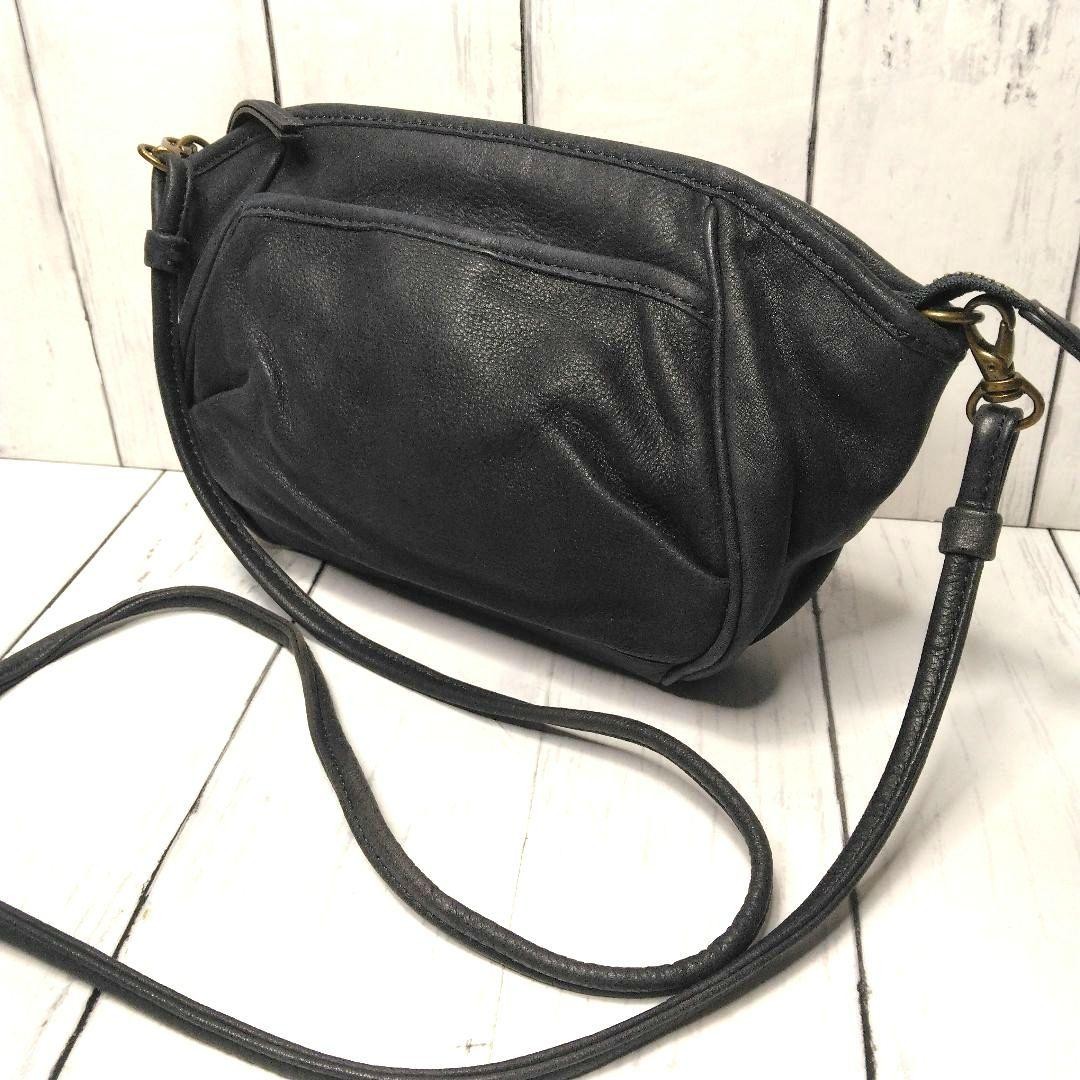 Vanessa Bruno Mini Shoulder Bag Leather Black Used Authentic
