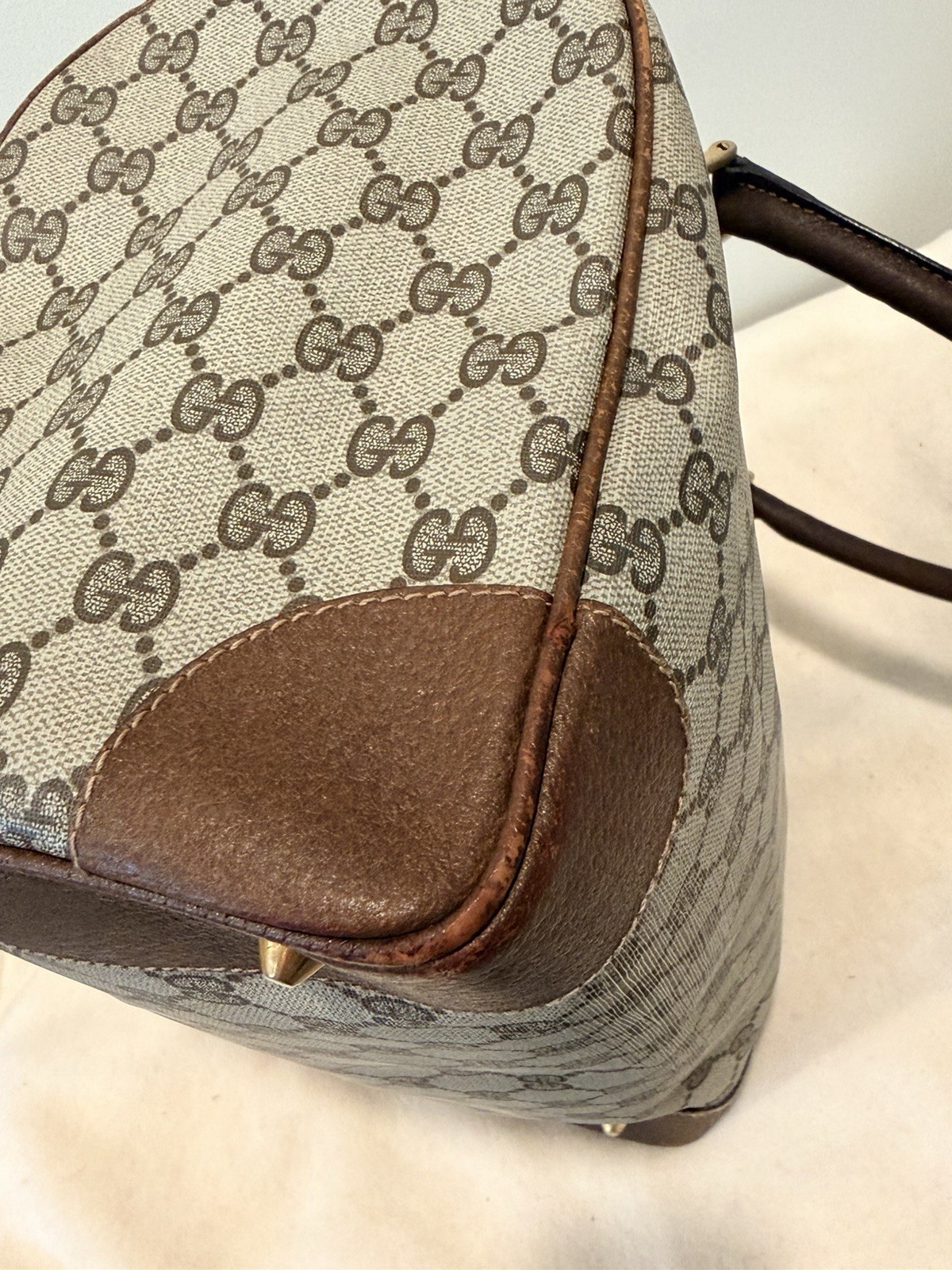 Vintage (1970s- early 80s) Gucci GG Monogram Supreme Boston Bag