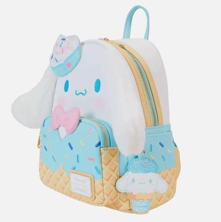 Loungefly SDCC Sanrio Cinnamoroll Ice Cream Scented Plush Cosplay Mini Backpack