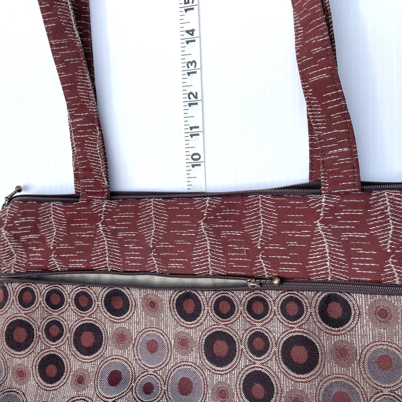 Maruca Shoulder Bag Purse Tan Rust Brown Fall Colors Handmade In Boulder CO