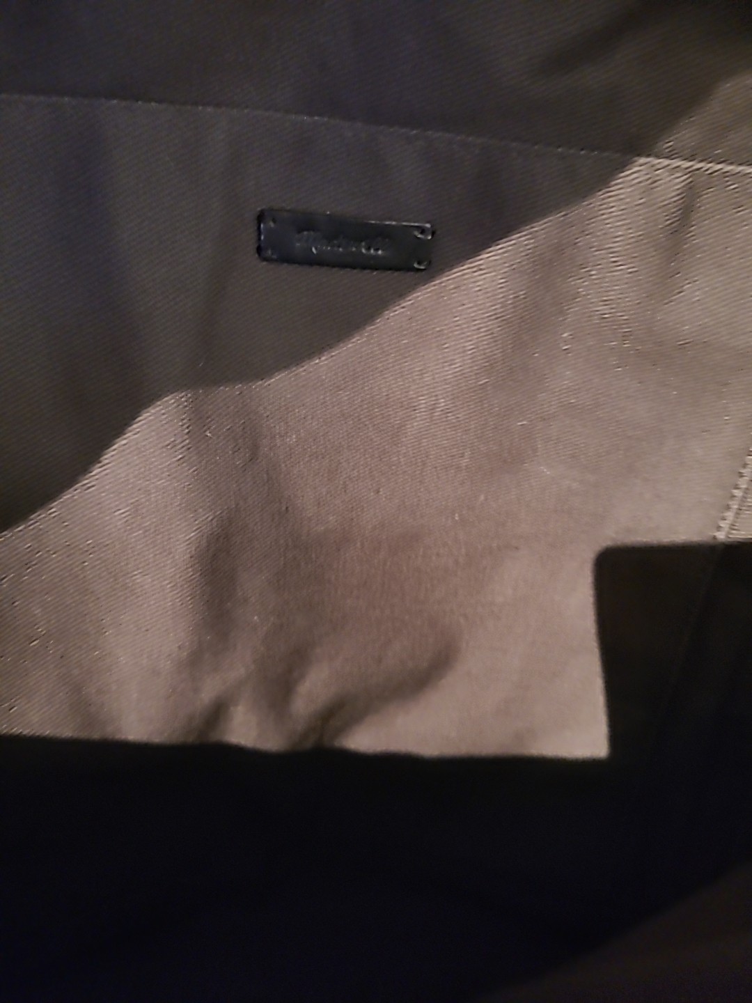 Madwell The Charleston Canvas Backpack Carhartt Material black on black leather