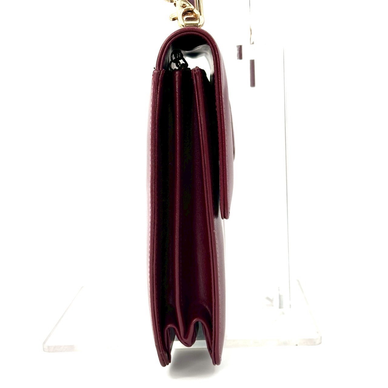 Cartier Must Line Shoulder Bag Hand Bag Bordeaux Vintage Authentic