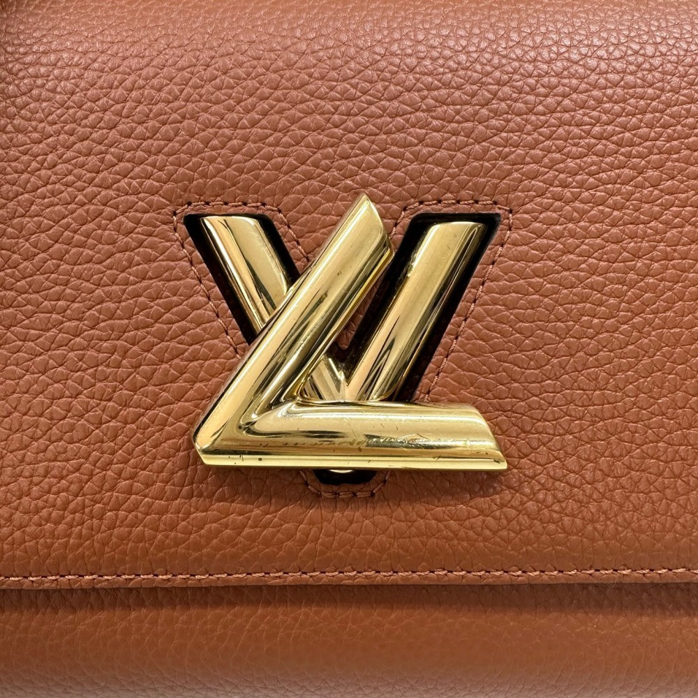 Louis Vuitton Twist One Handle Taurillon leather brown shoulder bag Small