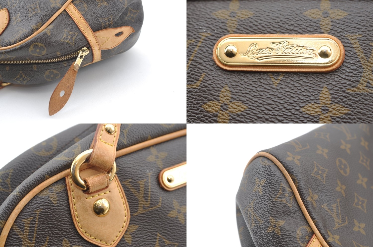 Authentic Louis Vuitton Monogram Montorgueil PM M95565 Shoulder Tote Bag AB020