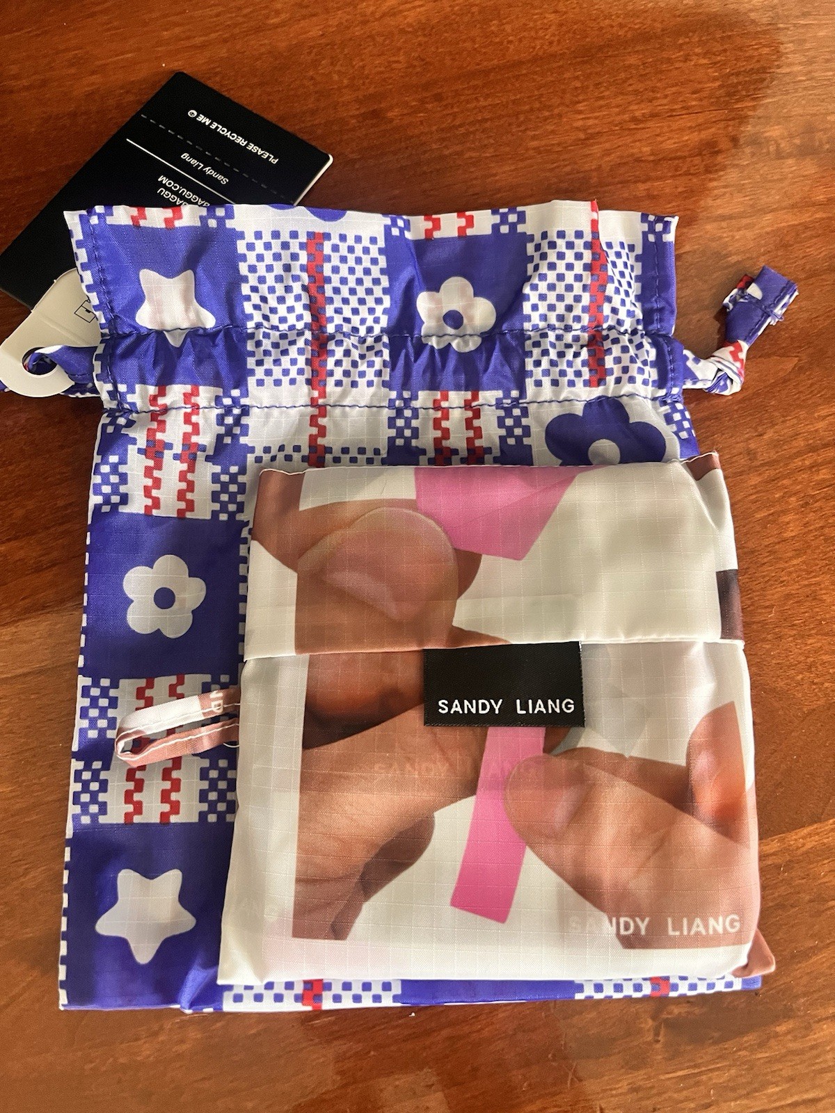 Baggu Sandy Liang Standard Reusable in Folding Paper Stars print
