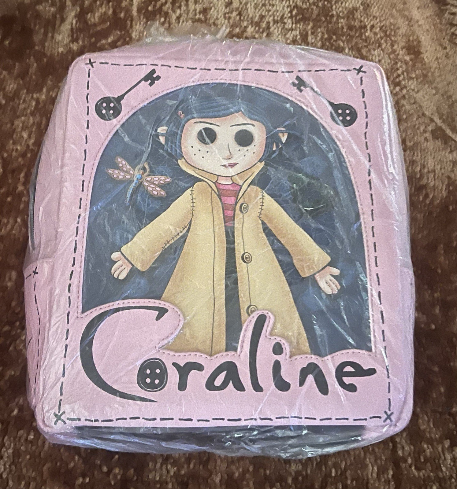 Loungefly Coraline Limited Edition Doll Pink Mini Backpack NEW