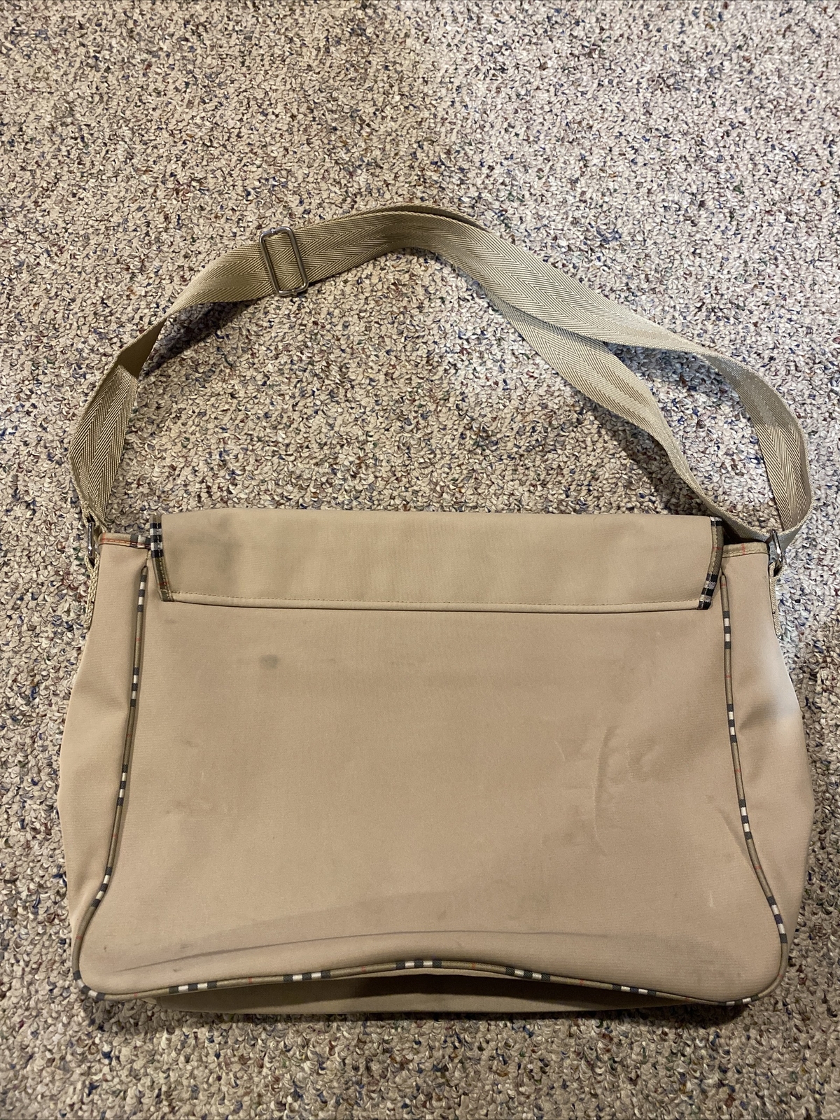 Burberry Fragrance Messenger Bag Crossbody Purse Tote Khaki Please Read!!