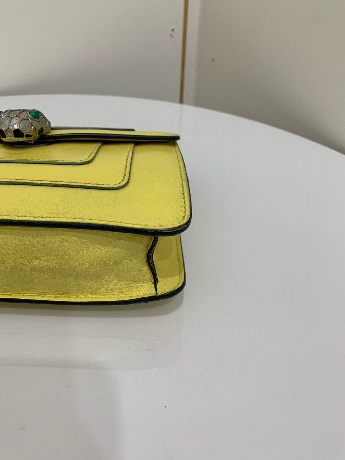 Bvlgari Classic Serpenti Yellow Crossbody Bag