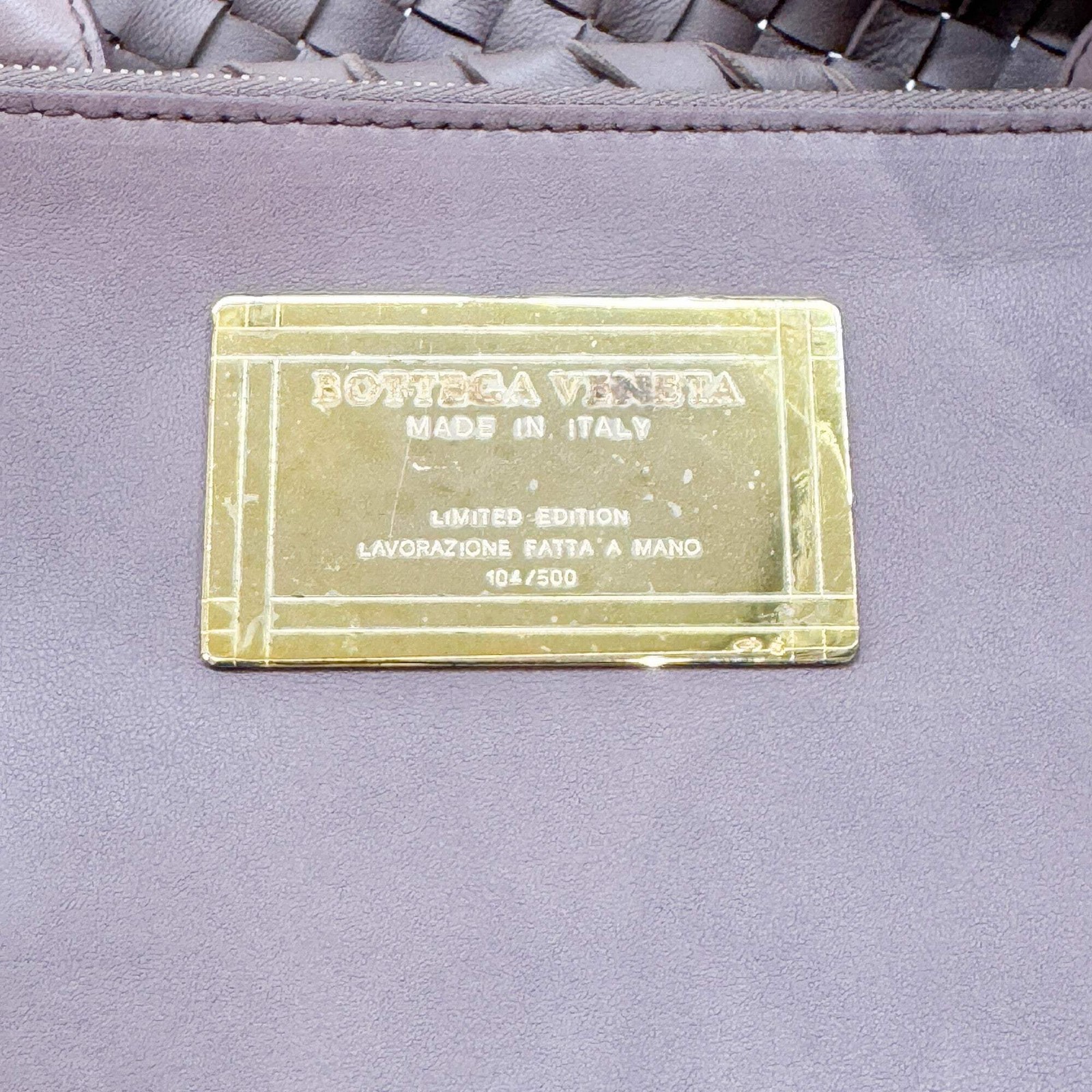 BOTTEGA VENETA Cabat Intrecciato Mauve Pink Tote Bag