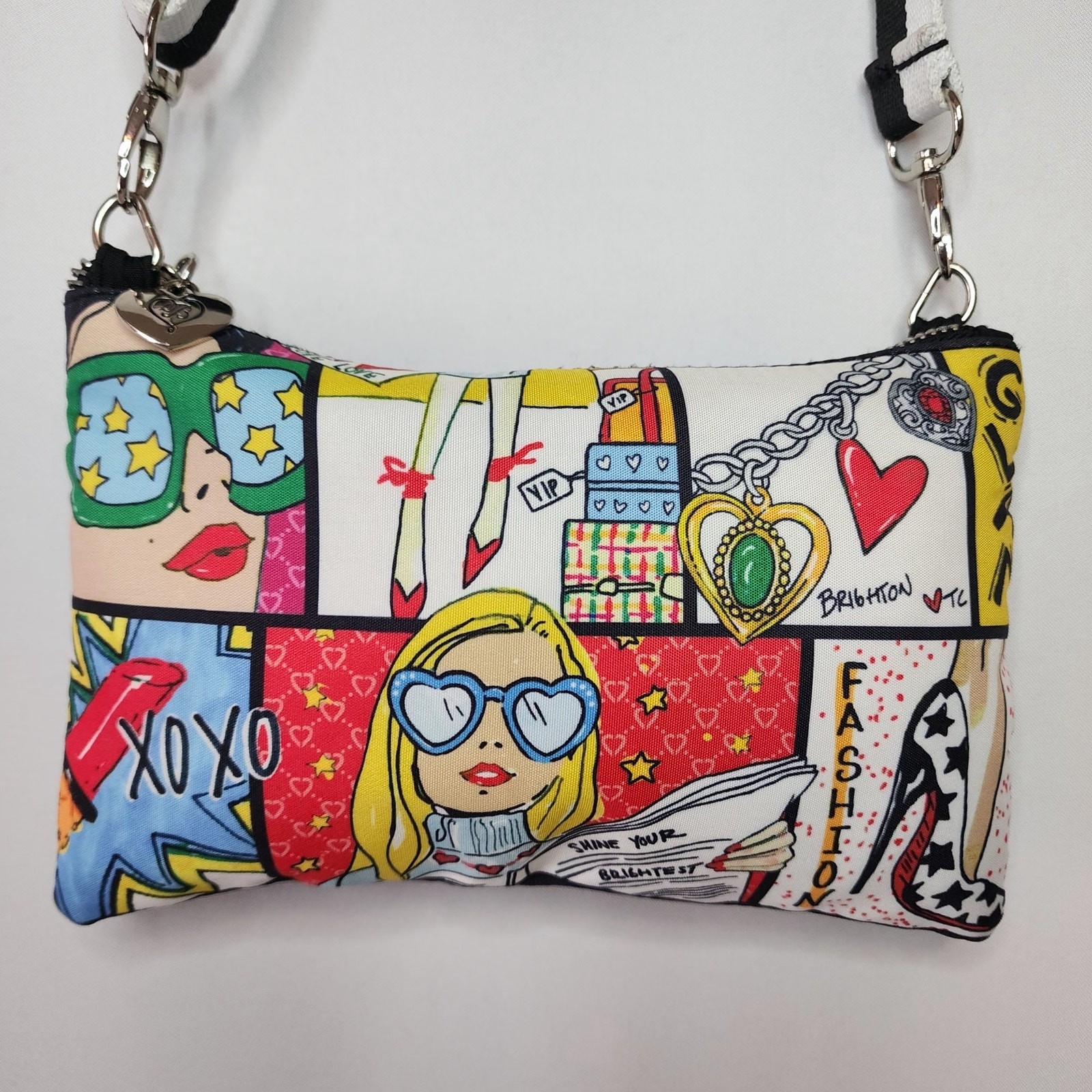 Brighton Glam Girl Adjustable Crossbody Tom Clancy Art 8.5 X 5.5in