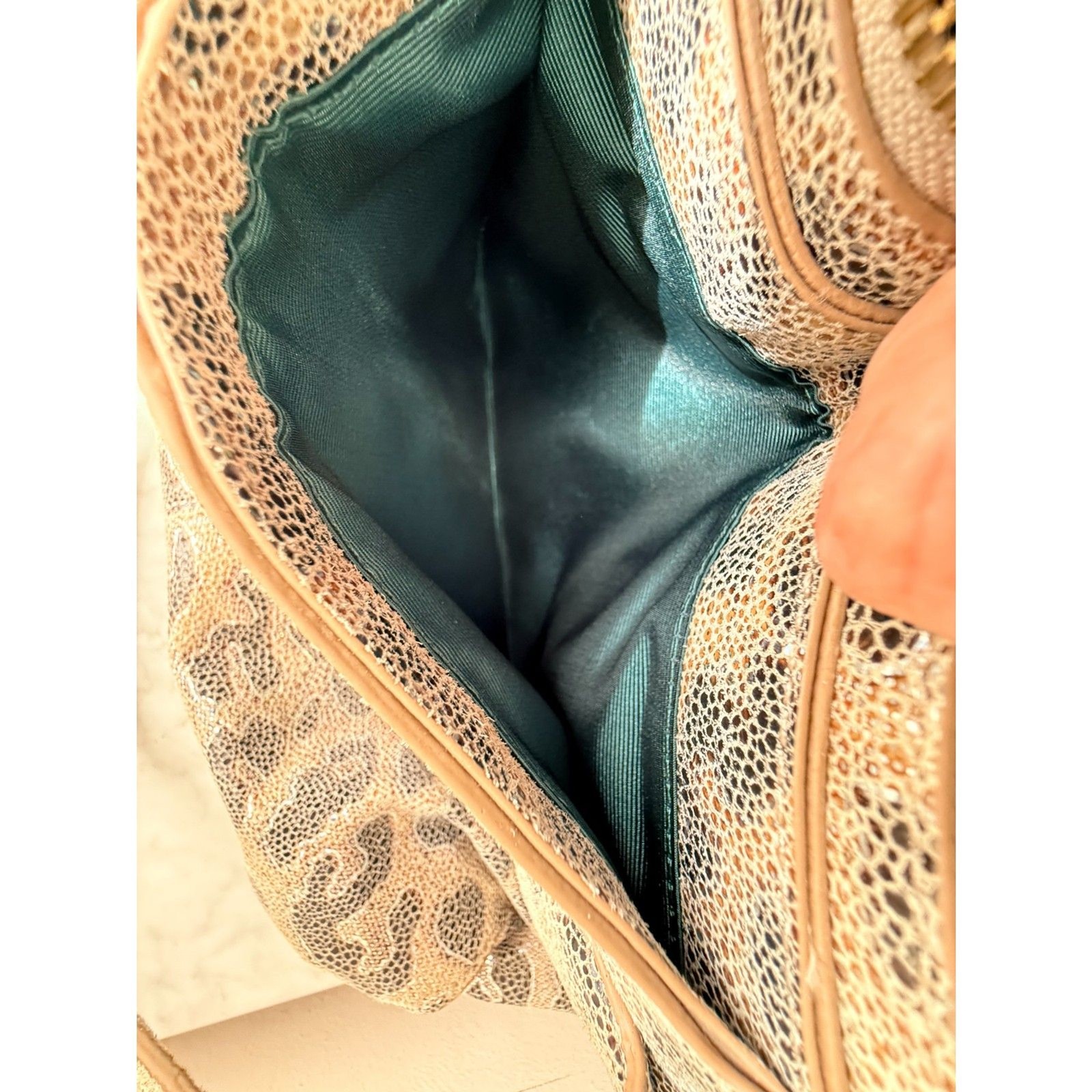 Sparkling holographic – cheetah print – Hobo bag