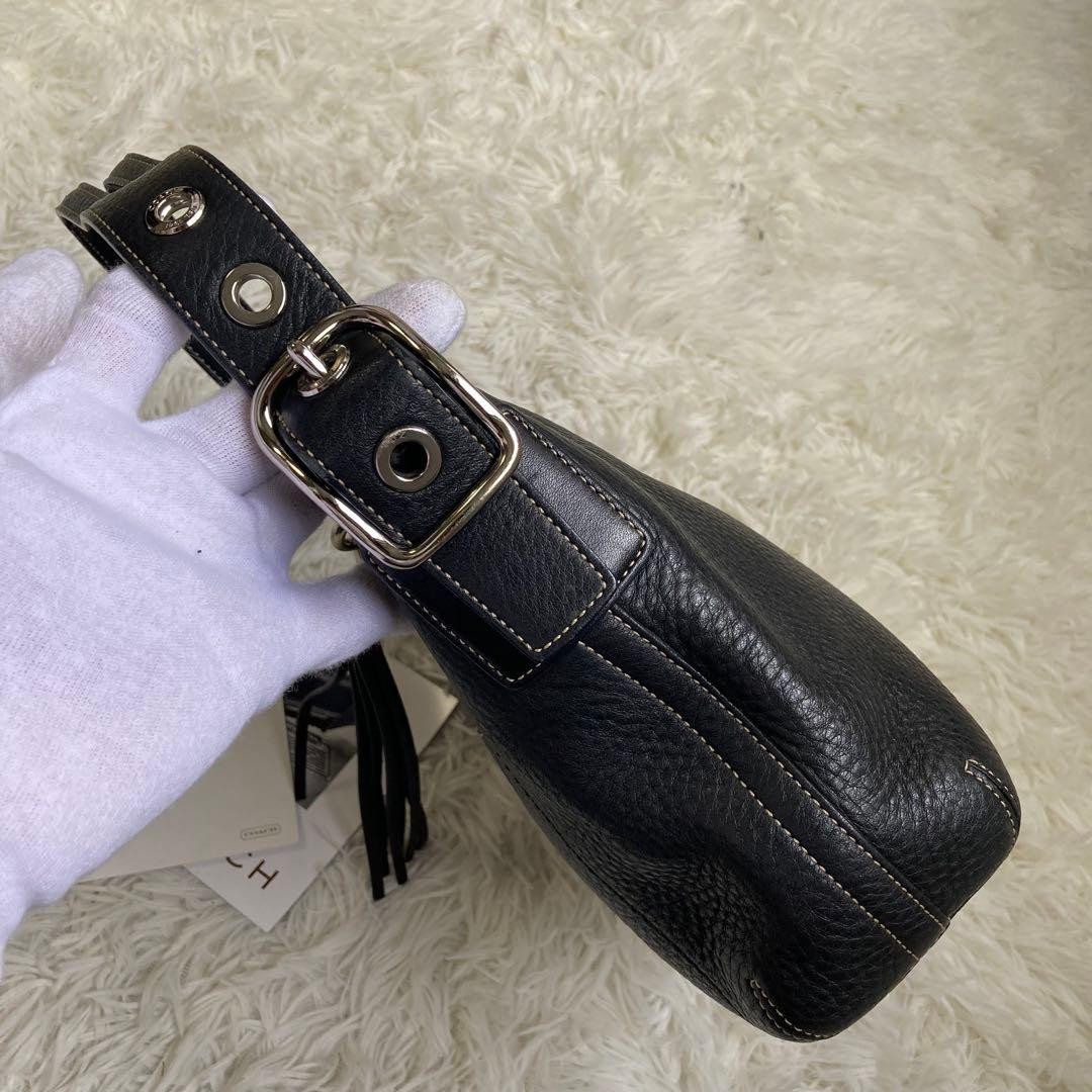 COACH Old COACH One Shoulder Black Leather