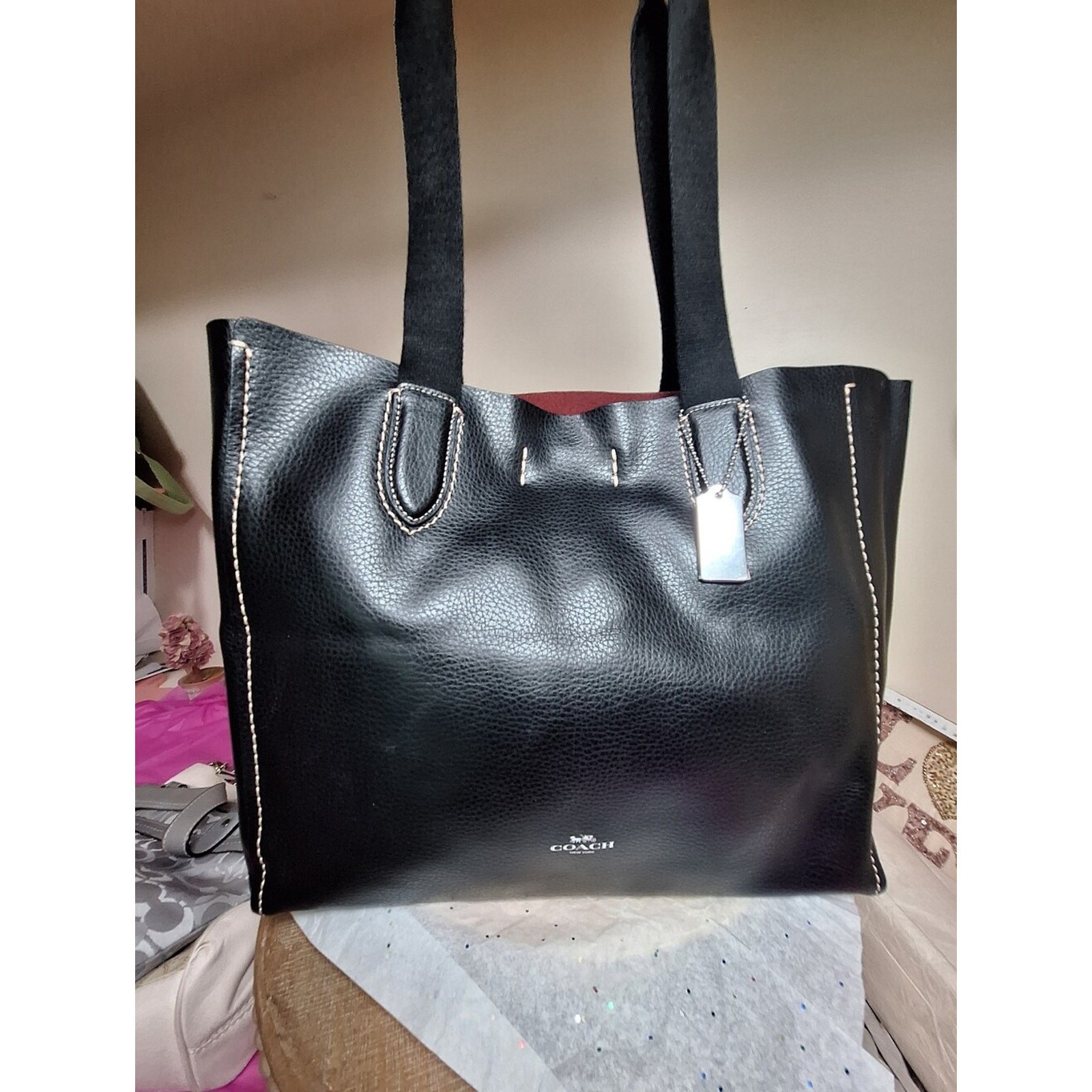 Coach Derby Tote Black NWOT