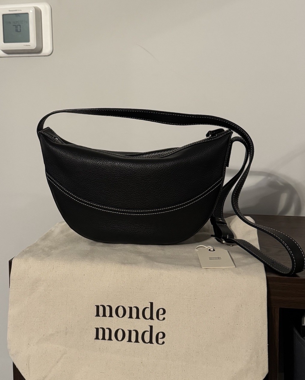 Monde Monde Half Moon Crossbody Bag