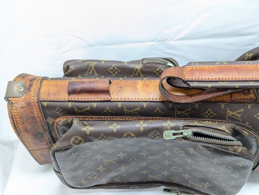 LOUIS VUITTON Monogram Sac de Golf Bag Club Head Cover Brown M58220 Vintage Auth