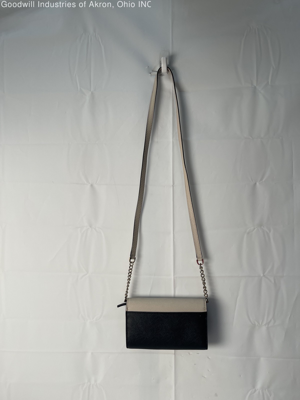 Gently Loved Certified Authentic Beige/Black Kate Spade Leather Wallet Crossbody