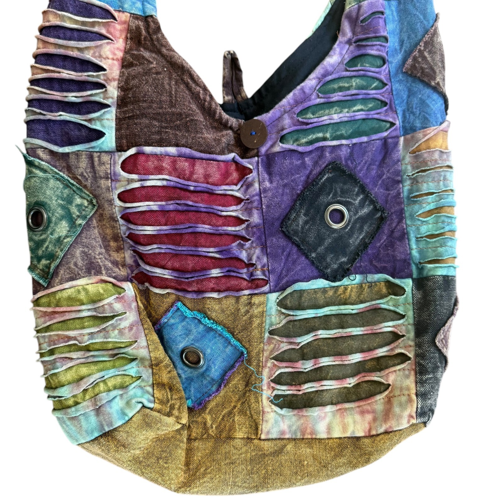 The Collection Royal Nepal Purse Shoulder Handbag Patchwork Colorful Bag