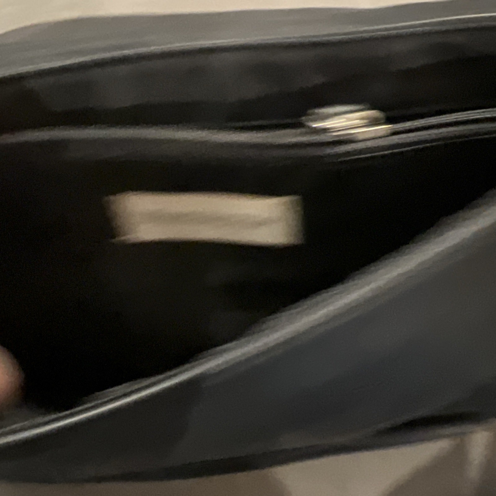 Worthington Black Genuine Leather Saddle Flap Shoulder Bag