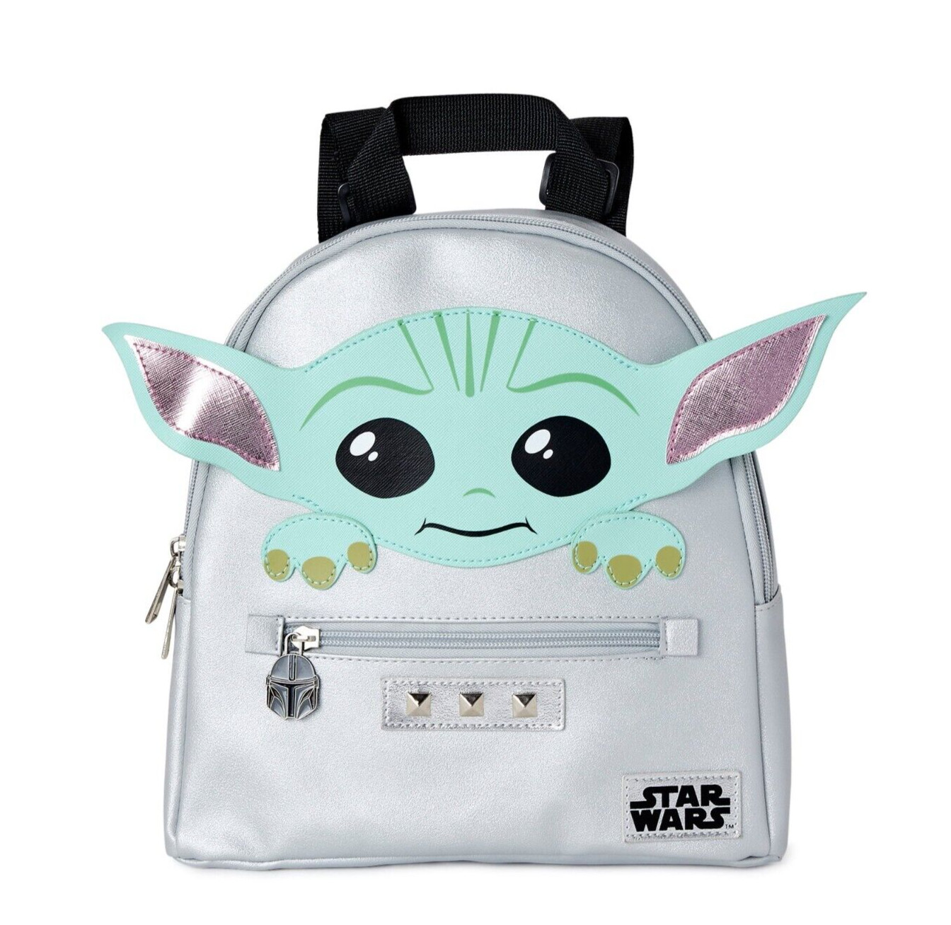 Star Wars Grogu Baby Yoda Women’s Mini Backpack Grey Silver Childs Bag
