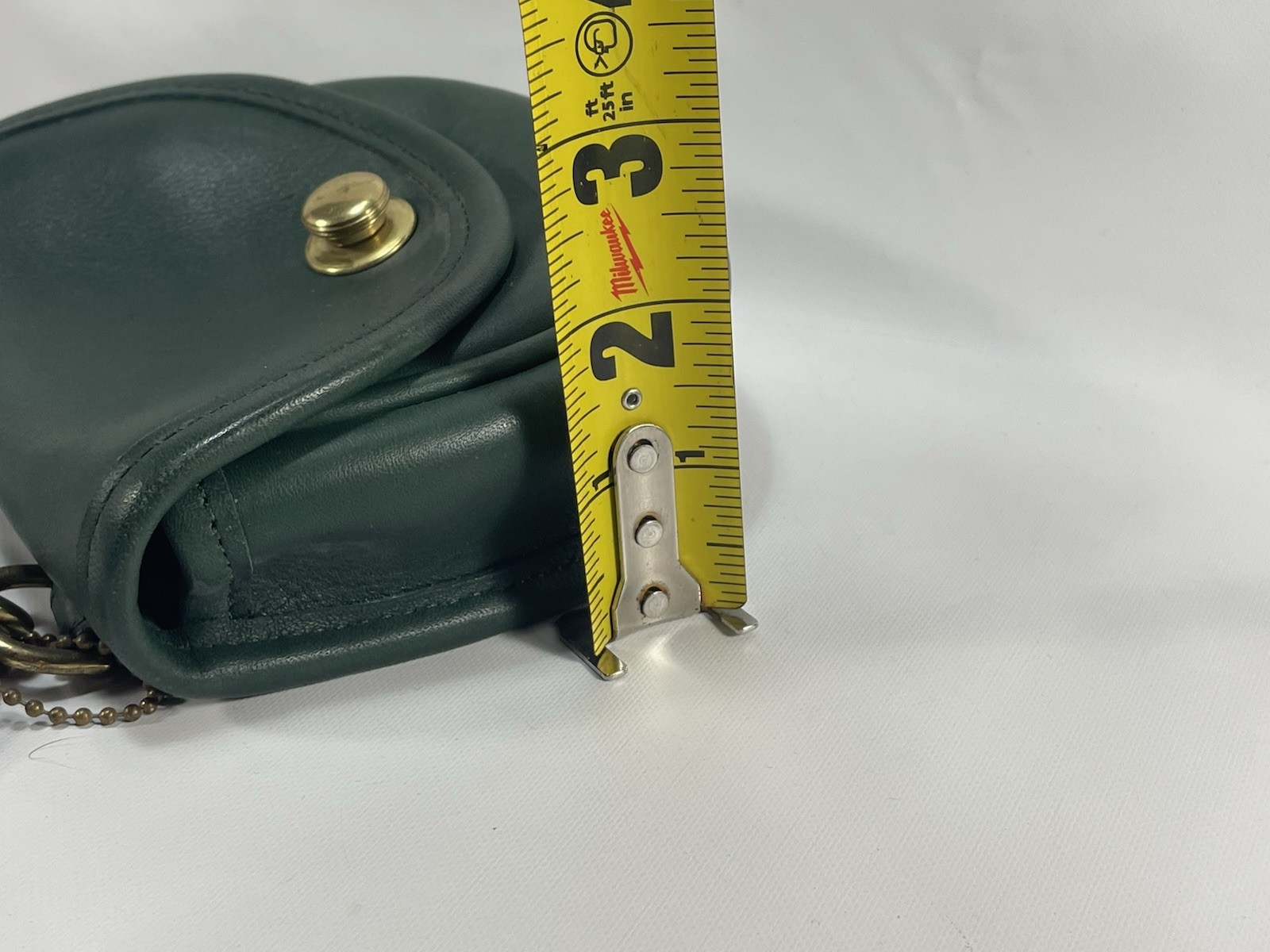 Old Coach German Hook Mini Shoulder /Belt Bag USA Bottle Green 9826 Vintage Rare