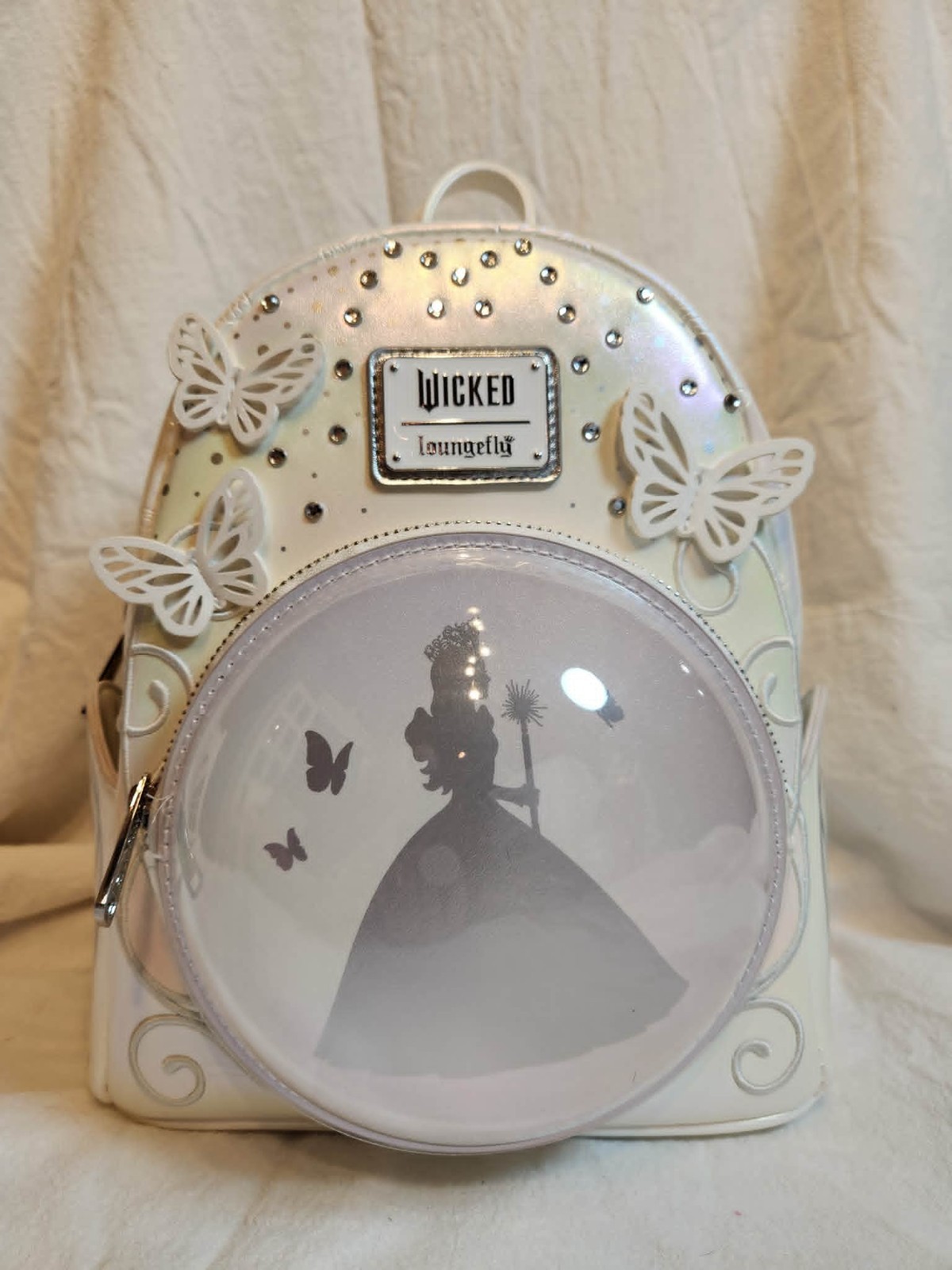 Loungefly -Universal Wicked: For Good Glinda Bubble Mini Backpack,