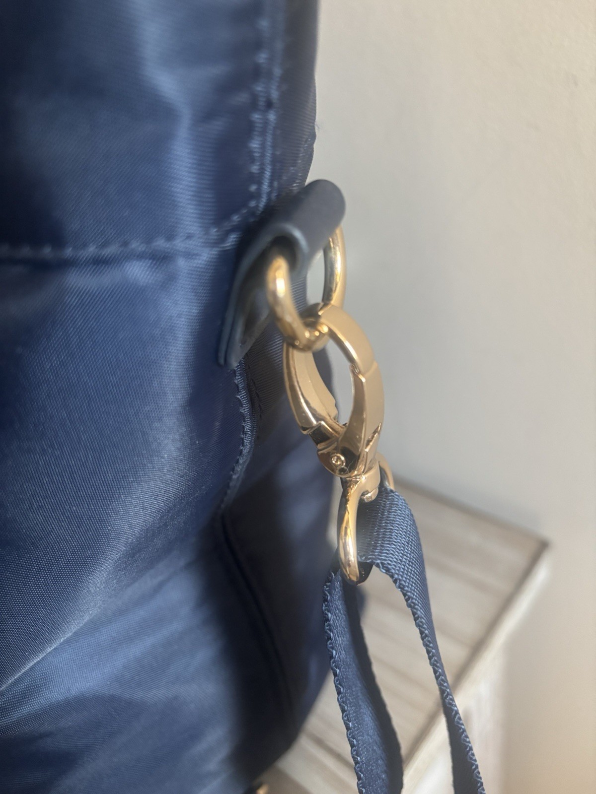 Ricardo Beverly Hills Navy Blue Tote Bag with Adjustable Shoulder Strap