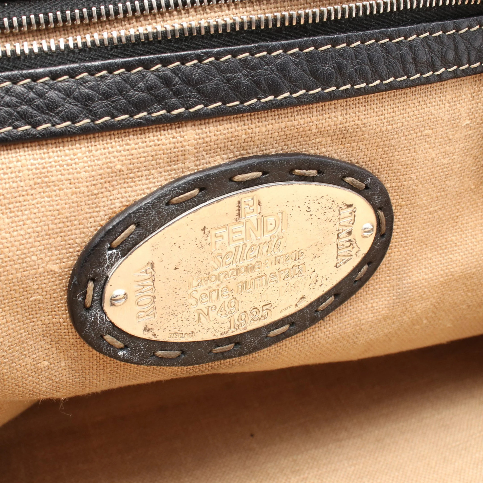 Fendi Handbag Black Leather #RCB13991