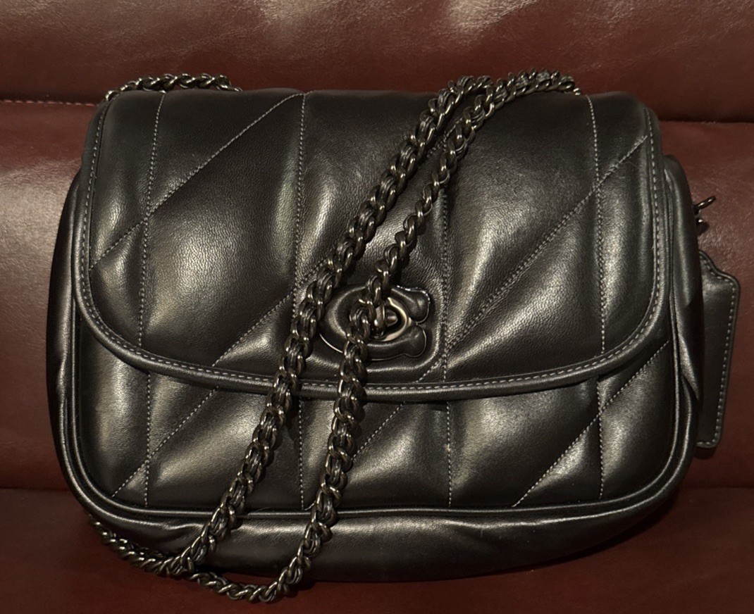 NWOT-COACH Quilted Pillow Madison Shoulder Bag/Cross Body/Double Flap.