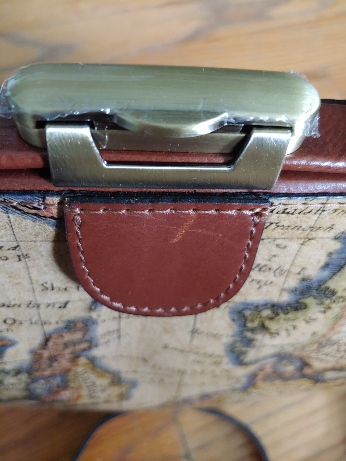Patricia Nash Gracchi Frame European Map Satchel Crossbody Bag Strap Lock NWT