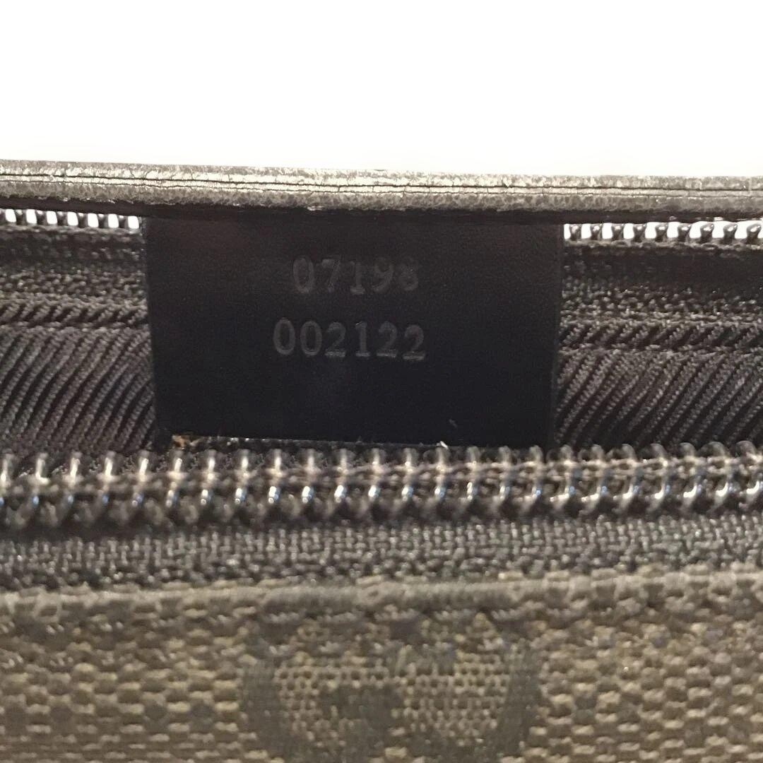 GUCCI Boat Bag Pochette GG Canvas Black Vintage Authentic From Japan