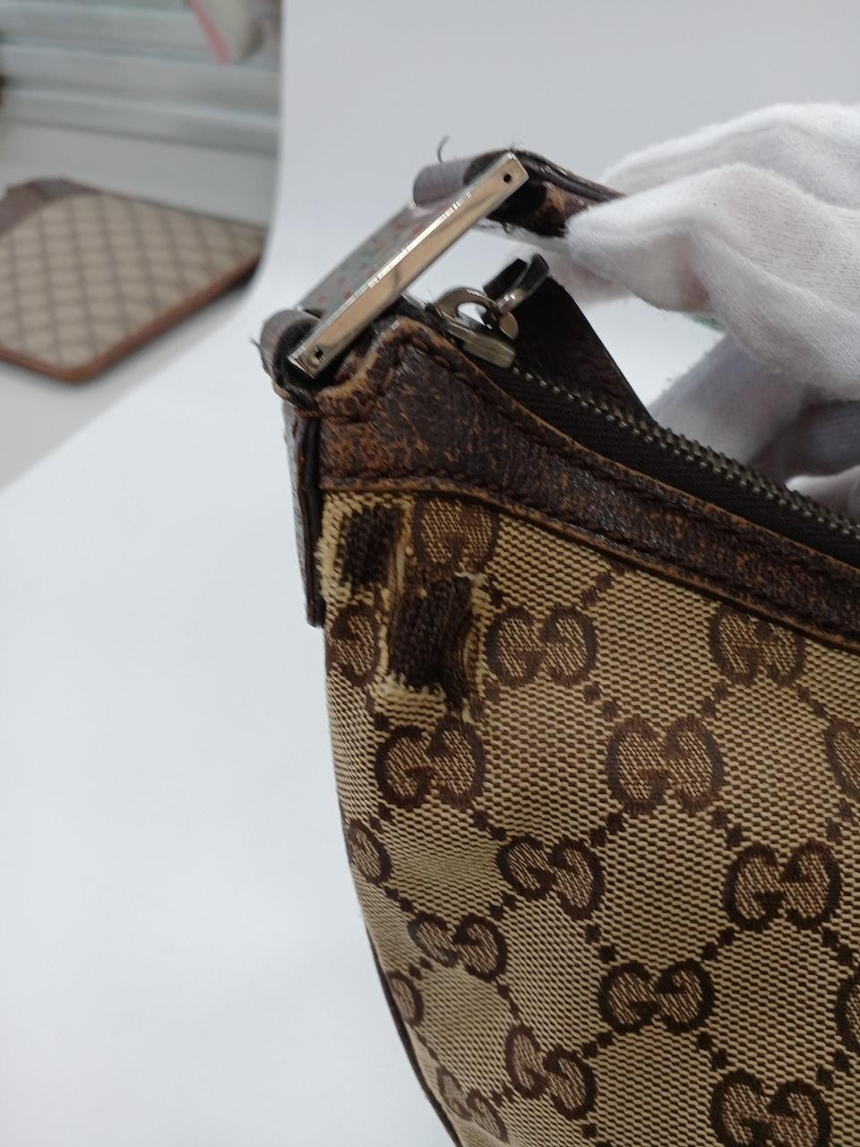 GUCCI Shoulder Bag 9.8 inch Brown