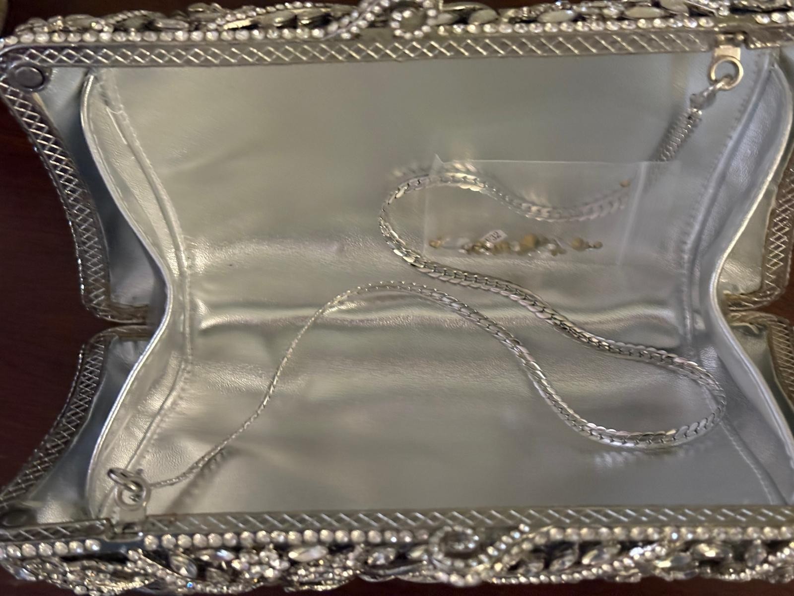 Rhinestone Double Sided Crystal Clutch Bag Brand New, Party and Evening Wear