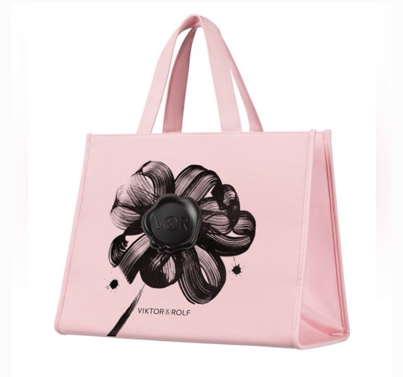 FLOWERBOMB Fragrances XL TOTE Bag GWP Pink Floral VIKTOR & ROLF Brand New