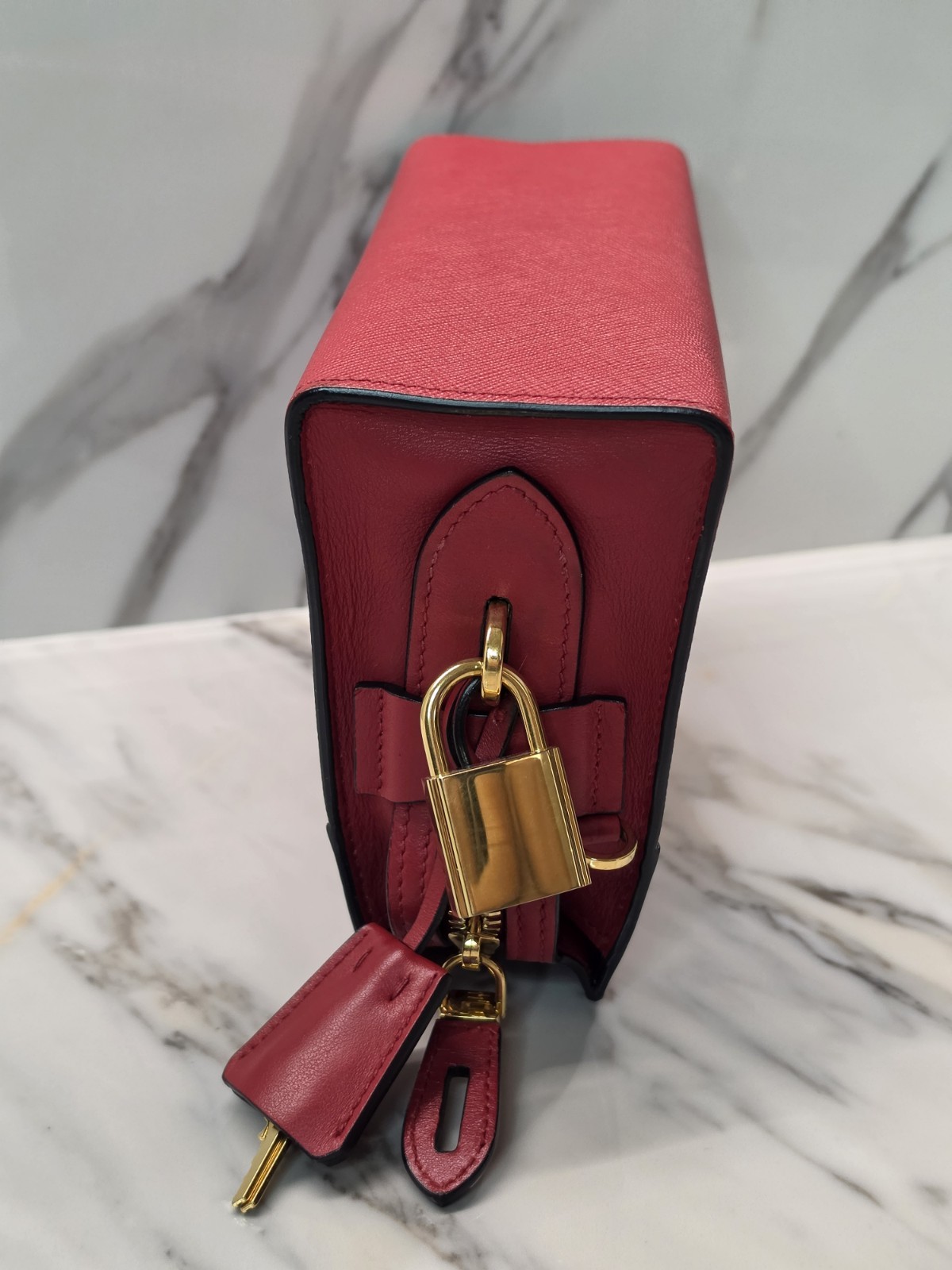 Prada Esplanade Red Saffiano & City Calf Crossbody Bag MSRP: $1,650