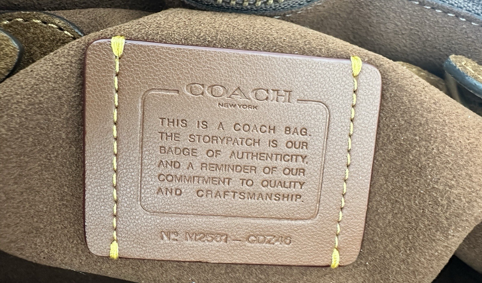 Coach Suede Soft Empire 21 Handle Satchel Bag