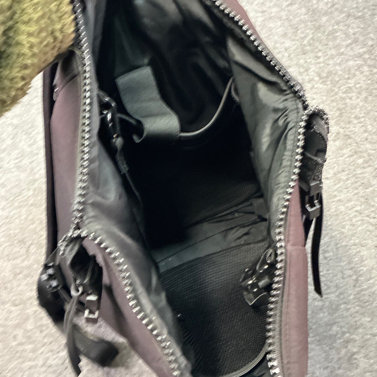 Dagne Dover Indi Backpack Diaper Bag Neoprene Travel Carry On Durable Black