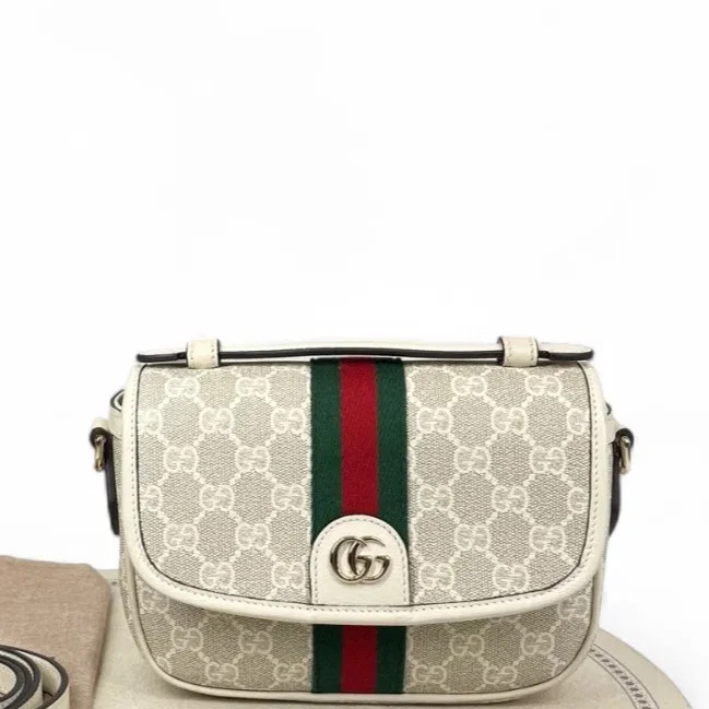 Gucci Messenger Red Green White Gg Monogram (dh071026c2r)
