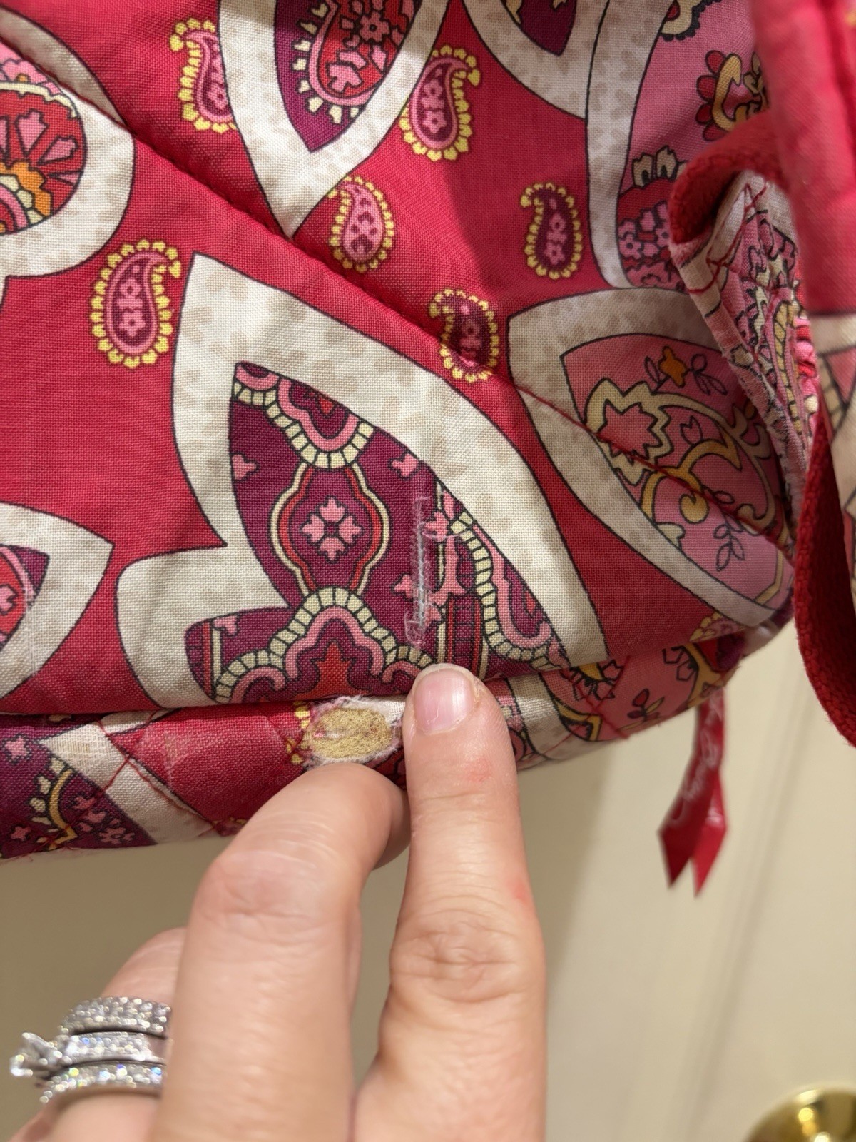 Vera Bradley Large Laptop Cotton Backpack
