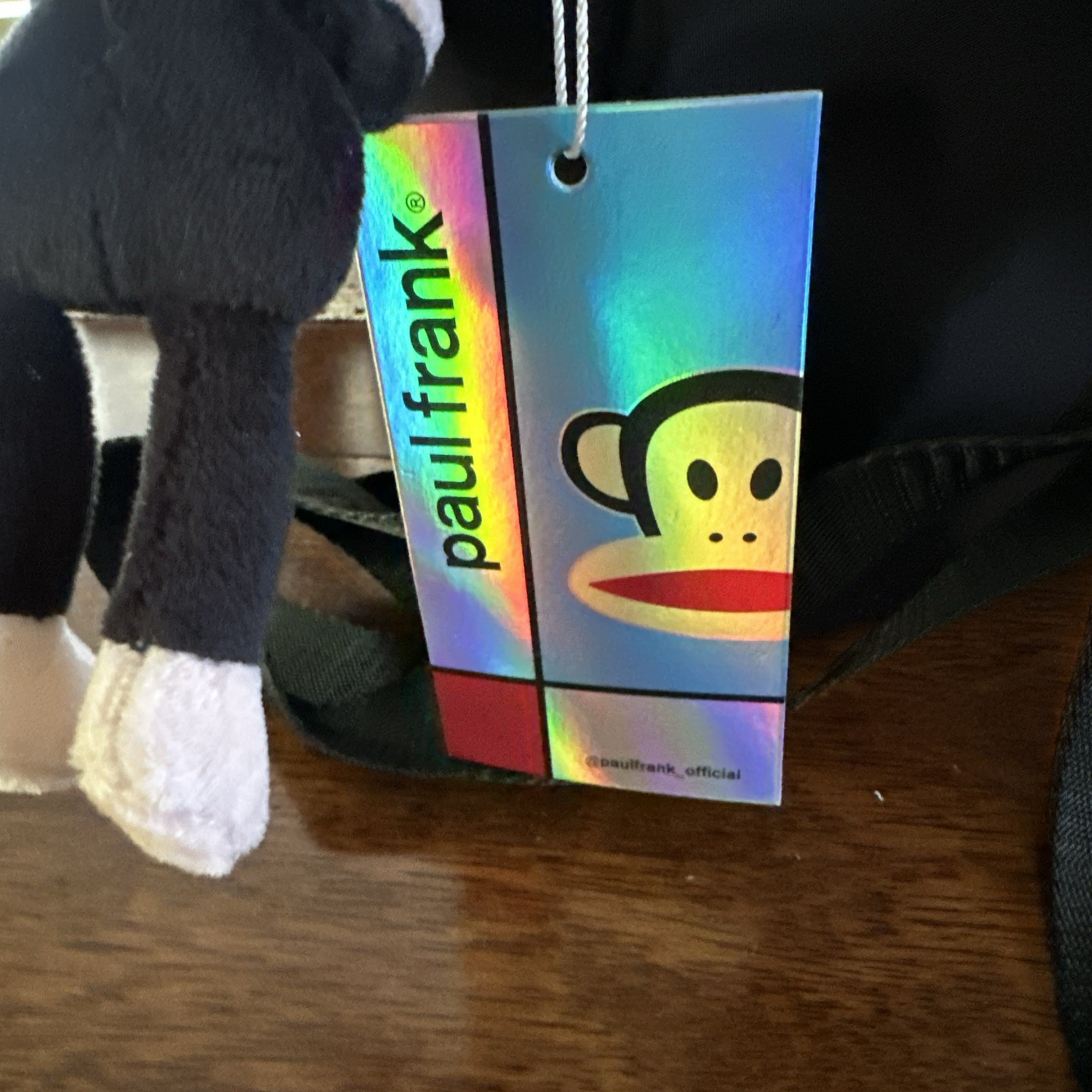 NWT Paul Frank Friends Forever Julius The Monkey Backpack Logo Pins Black 12×11