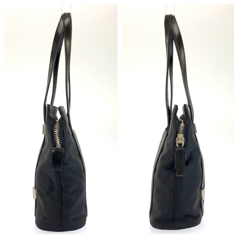 GIVENCHY Tote Bag handbag Black SilverHardware Nylon/leather