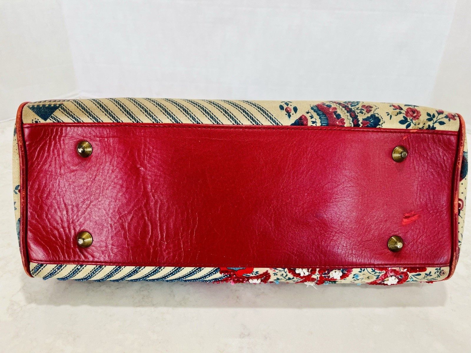 RARE Isabella Fiore Marrakesh Beaded Patchwork Shoulder Handbag With Dust Bag
