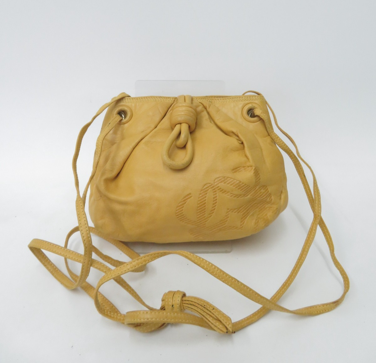 Authentic LOEWE anagram Flamenco Lambskin Nappa Leather Shoulder Bag #52742
