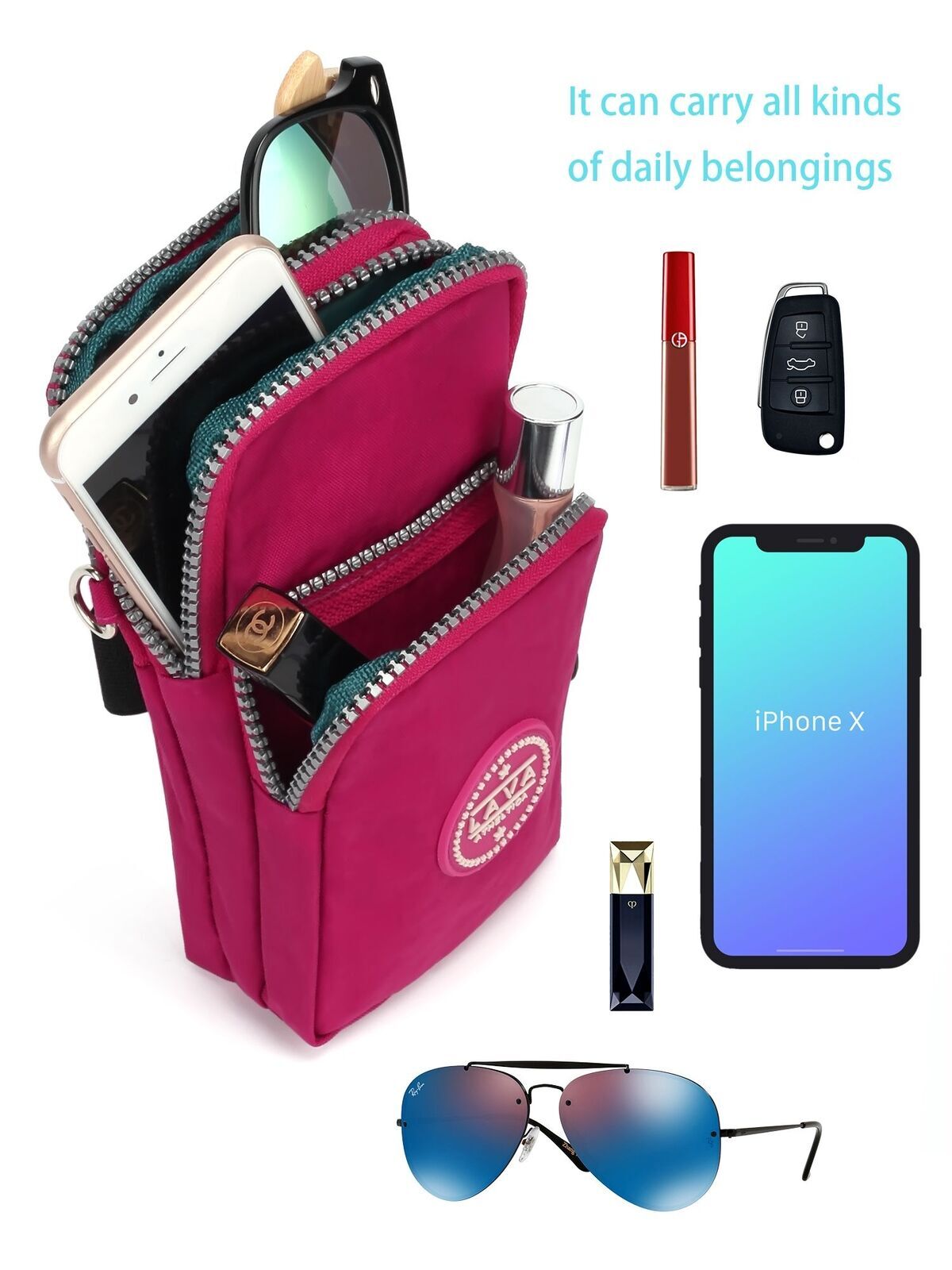 US Women Cell Phone Purse Wallet Handbag Case Small Shoulder Bag Cross-body Girl