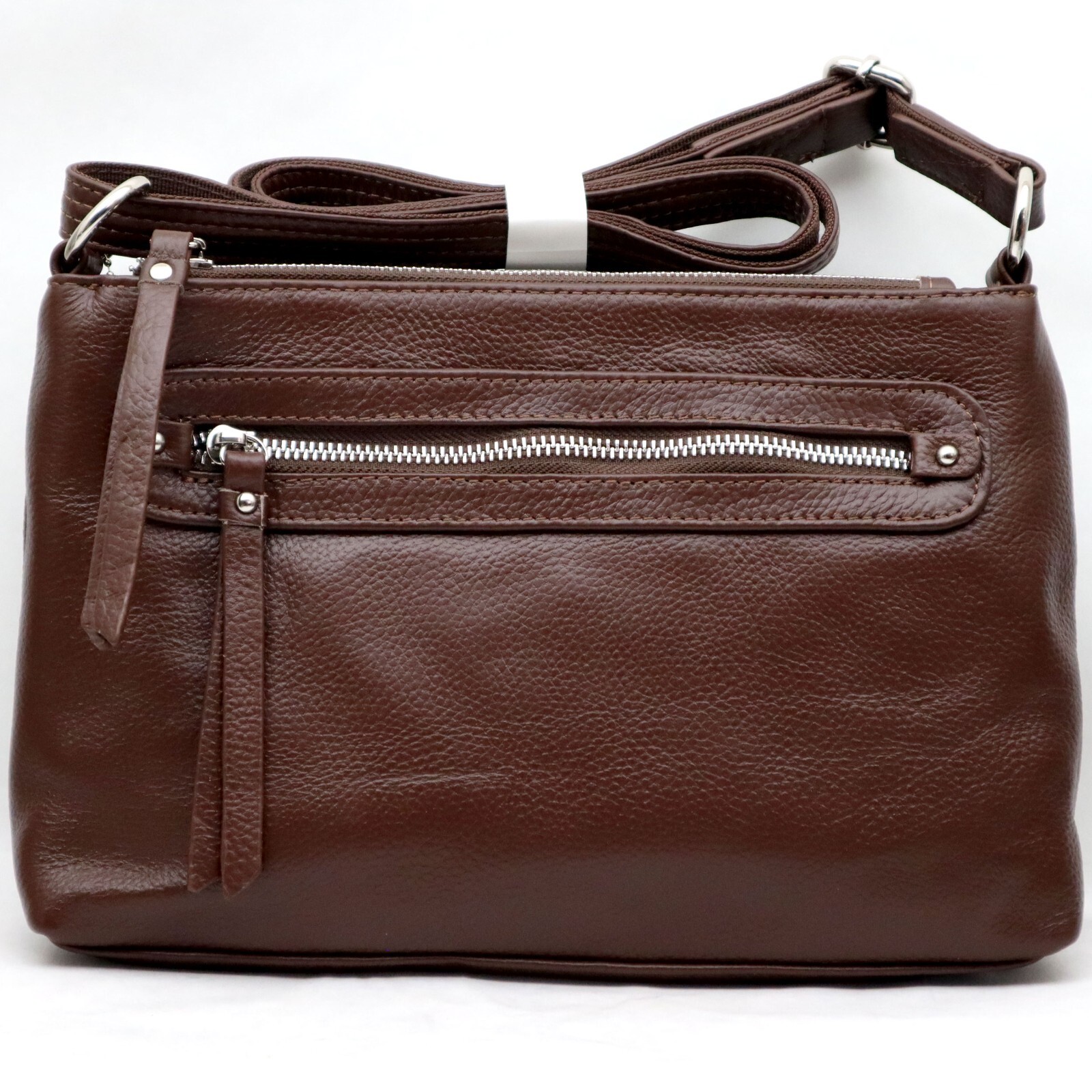 Concealed Carry Purse Women Genuine Leather CCW Shoulder Bag Crossbody Brown