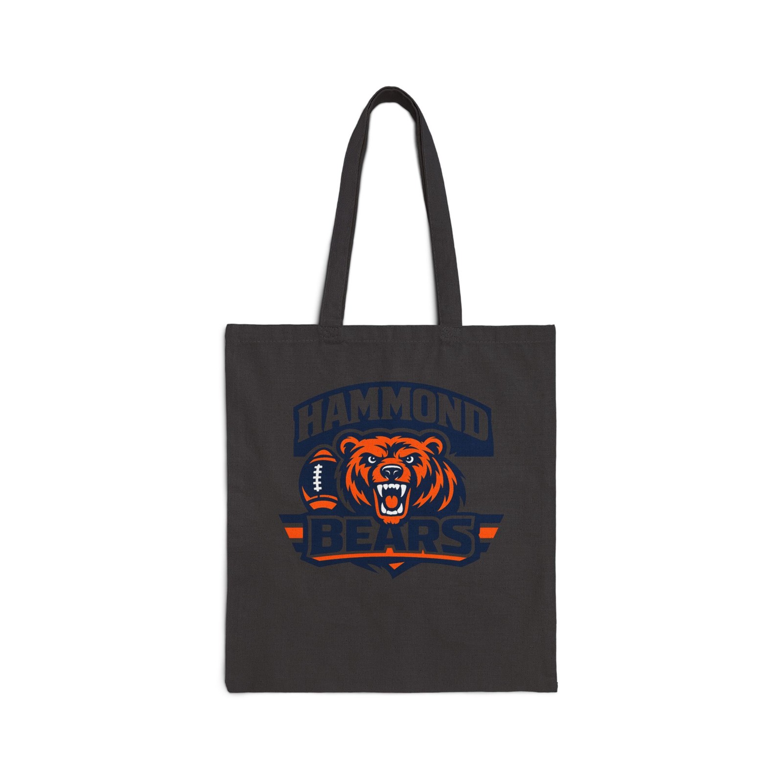 Hammond Bears Mascot Tote Bag | School Sports Logo Canvas Tote