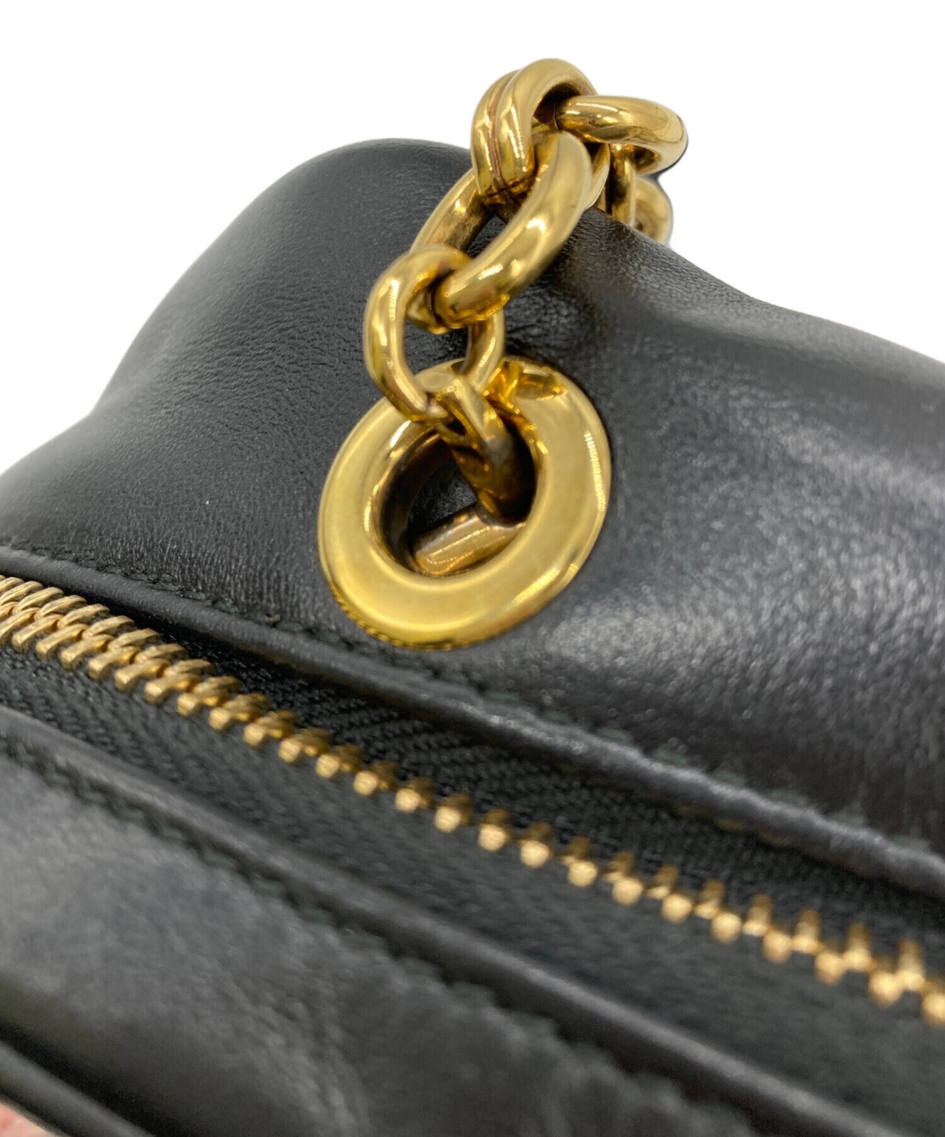 SALVATORE FERRAGAMO Camera Bag Gancini Canvas Leather Beige Authentic From Japan