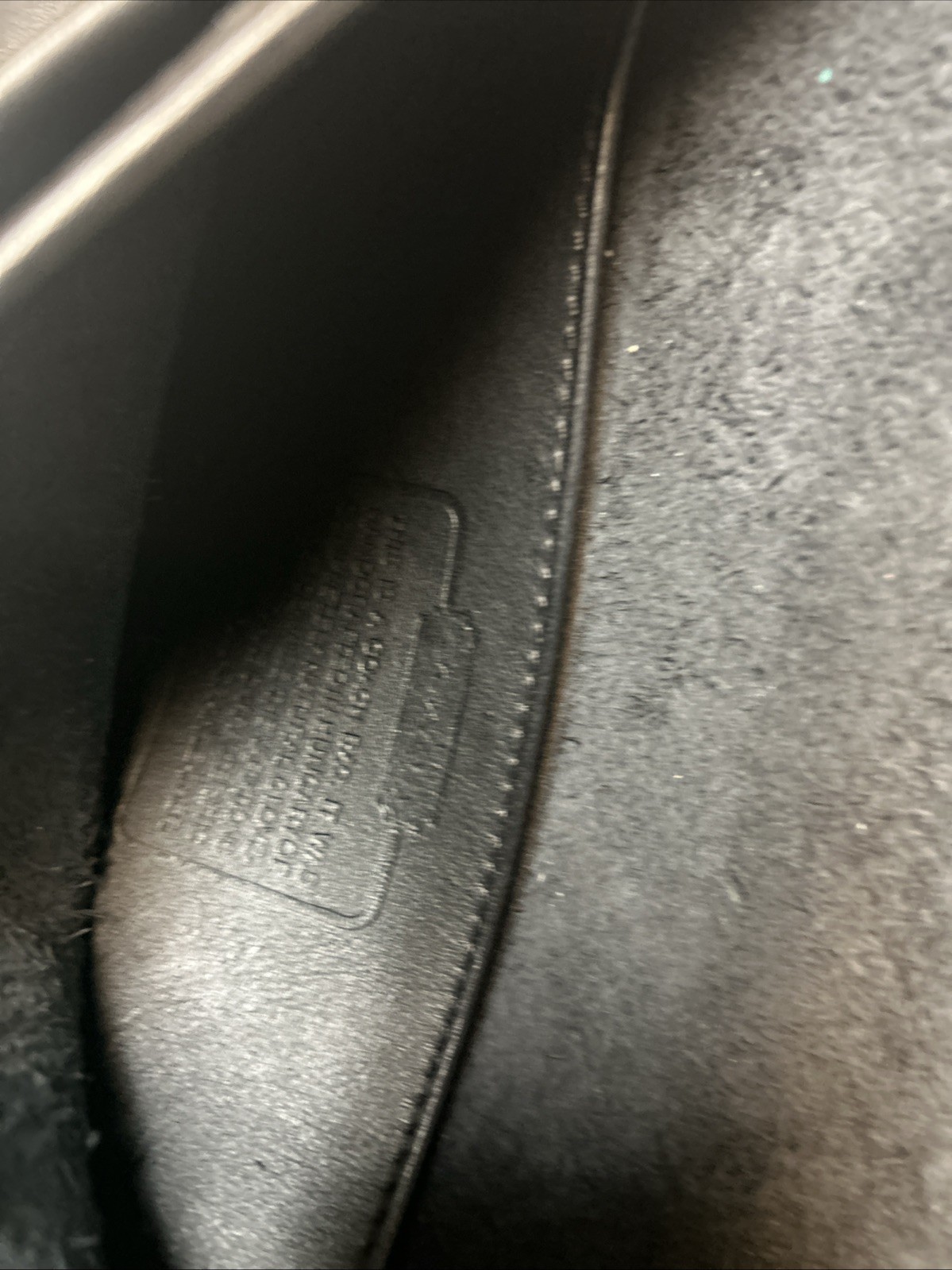 COACH Vintage Turn Lock Crossbody Shoulder Bag Leather Black Strap Is Missing