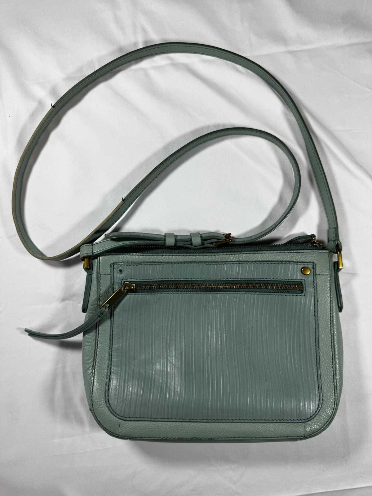 Fossil Farrah Crossbody Purse in Mint Green