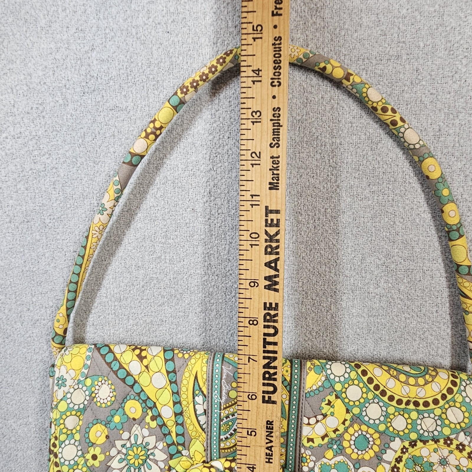 Vera Bradley “Lemon Parfait” Retired Knot Clutch Shoulder Bag Purse Boho Hippie