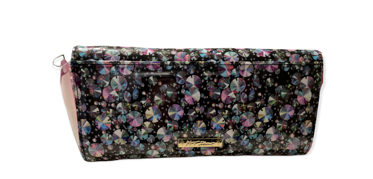Betsey Johnson Clear Xolyla Double Bow Crossbody Handbag